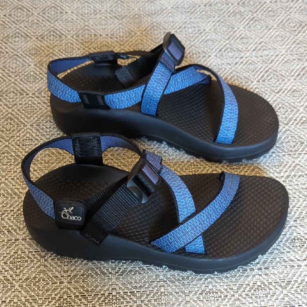 Women's Z/1 Chaco Black and Blue Sport Hiking Sandals - Picture 2 of 5